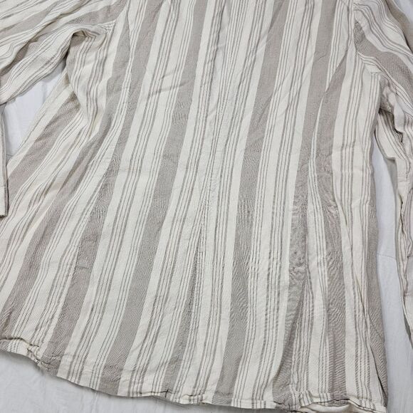 Torrid‎ Stripped Lightweight Linen Blend Long Sleeve Blazer Women's Size 1 - Picture 13 of 13